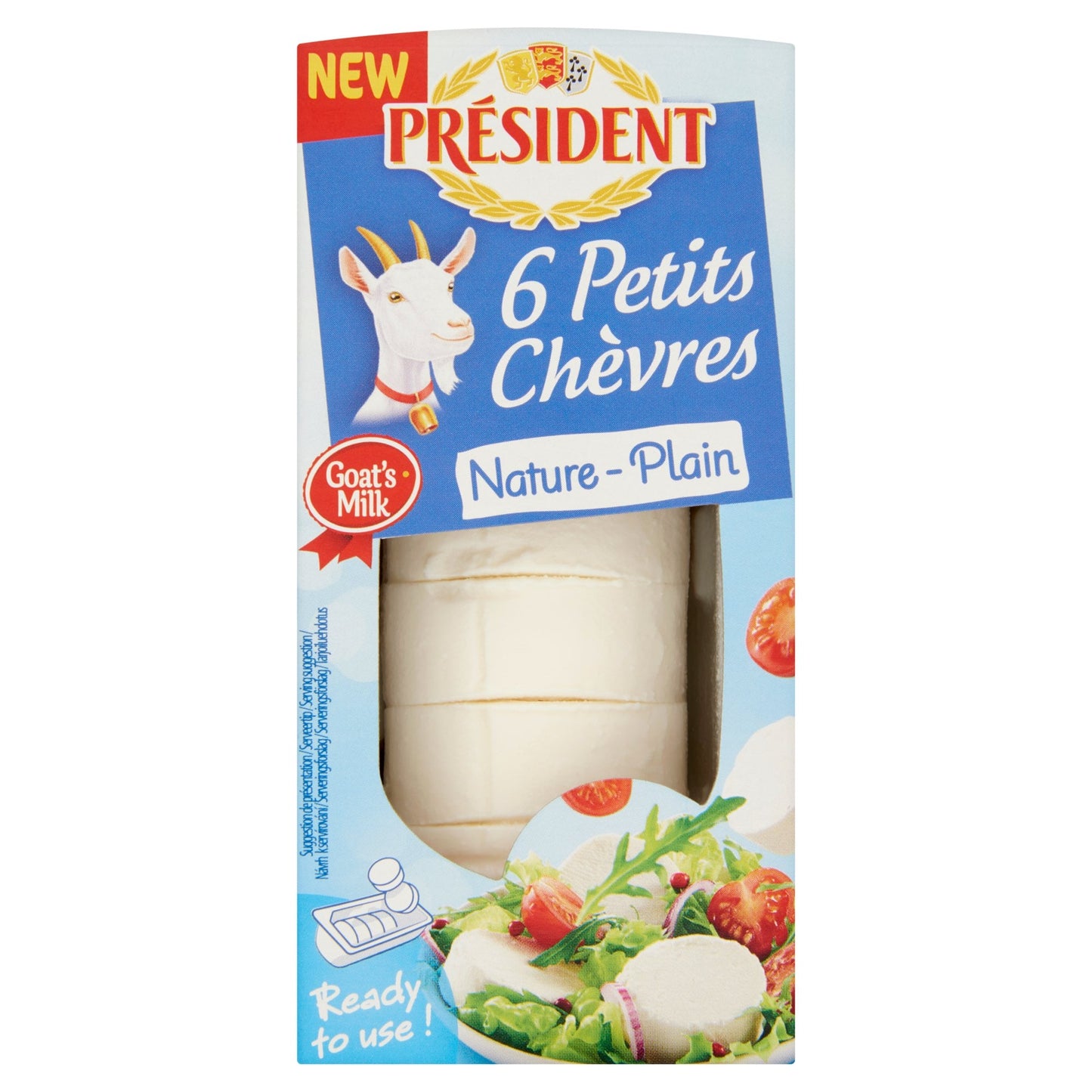 Président Petits Chèvres zsíros, lágy, natúr kecskesajt